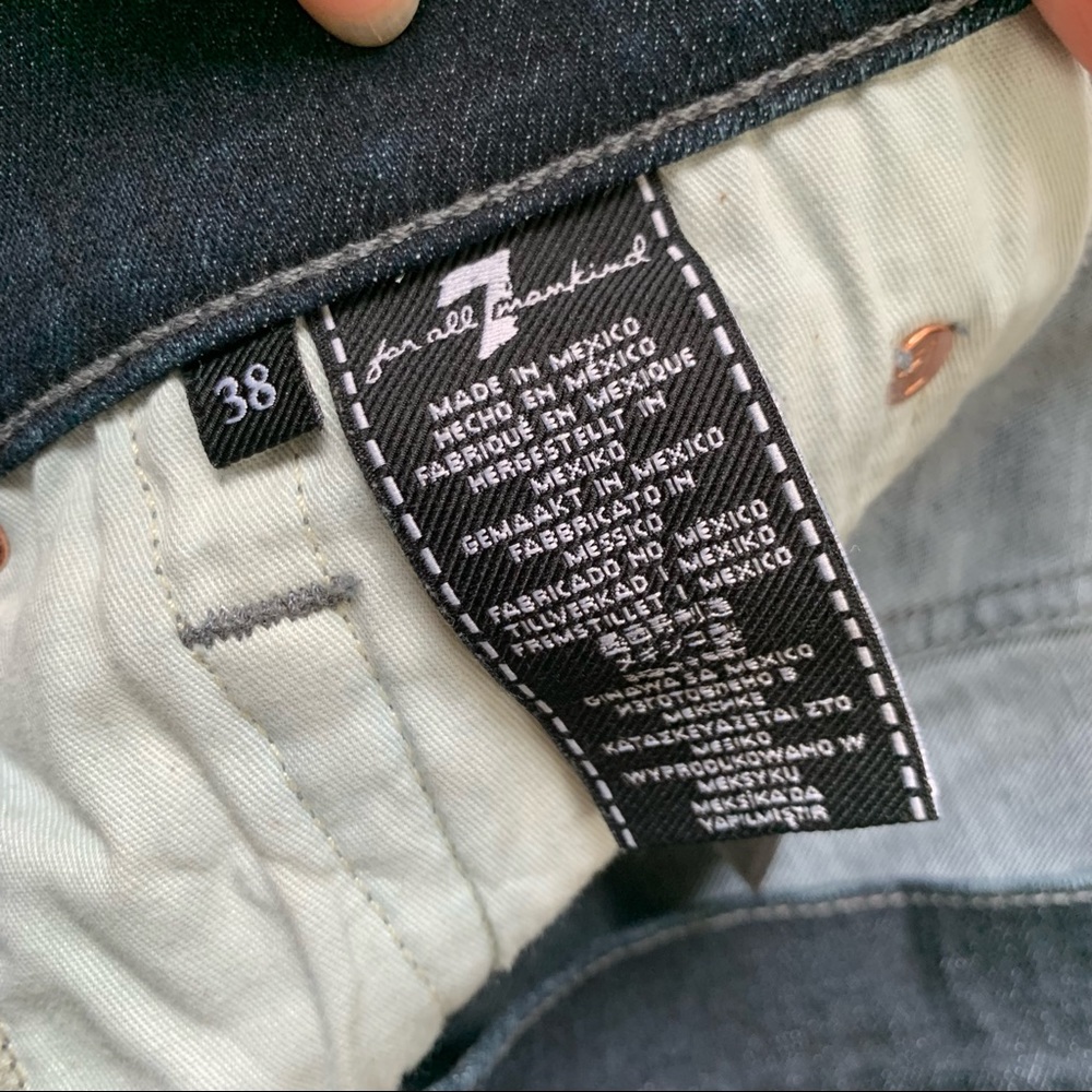7 Fam Jeans mens standard fit dark wash denim 7 for all mankind - Picture 6 of 7